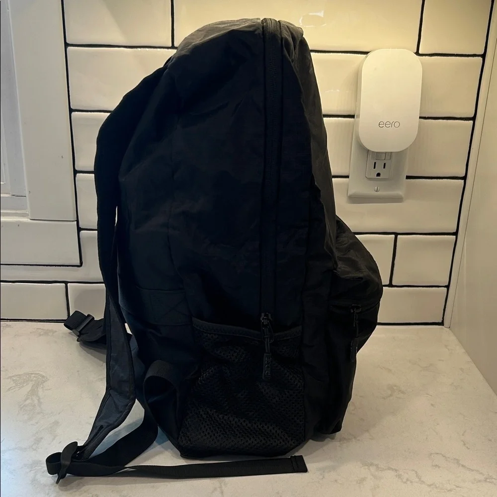 The Ridge Packable Black Ripstop Backpack